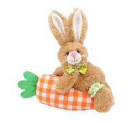 Generisch Peluche | Cartoon Soft Cute Home Decor con carota | Coniglio pasquale peluche | Per bambini, ragazze, adolescenti, famiglia, amici, tutti i giorni, interni, giorno del Ringraziamento