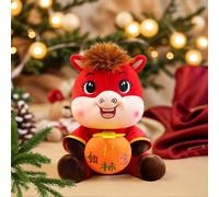 Generisch Peluche - Dio della ricchezza, mascotte per la pace, decorazione dei cartoni animati per Capodanno cinese 2026 | Regalo di buon auspicio per la famiglia, il bambino, lo studente, l'adulto