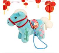 Generisch Peluche imbottito - morbido peluche | ornamento peluche 2026 Capodanno cinese | Decorazione per la casa per camera da , cameretta dei bambini, auto da viaggio