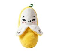 Generisch Peluche interattivo a forma di banana, con sensore di ritmo, suono, multiplayer, regalo sensoriale per Natale, compleanno, 15 x 8 x 7 cm, morbido e divertente