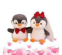 Generisch Penguin Musical Peluche | Flat Belly gioco con musica e movimento | Stimola la vista, il tocco, l'udito | effetto calmante giocattolo per bambini dalla nascita | modello HNC10, bambino