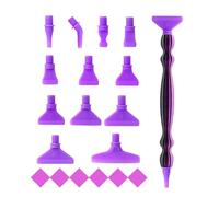 Generisch Penna a punta con strass, fai da te con pizzo filettato, per donne, adulti, principianti, professionisti, hobbisti, insegnanti e attività familiari