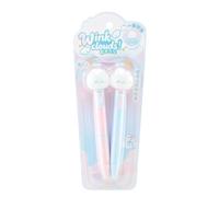 Generisch Penna a sfera, 2 pezzi, cancelleria luminosa per studenti, simpatiche penne a sfera neutre, per scrapbooking, educatori, studenti, fai da te, progetti, scuola, casa, ufficio
