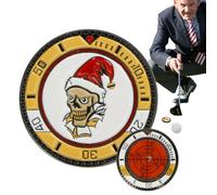Generisch Pennarello da golf con clip, cappello di zinco, pennarello con livello, portatile, multifunzione, per il golf, per club, golfisti