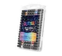 Generisch Pennarello glitterato per bambini, 96 colori, ad asciugatura rapida, per pittura con pietra, per adulti, per pietre, tessuto, carta, ragazze, donne, principianti, disegnare, fai da te