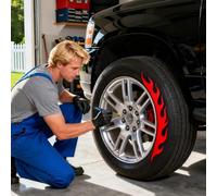 Generisch Pennarello per pneumatici, resistente alle intemperie, cancellabile, pennarello per marcatura - penna per vernice per etichettare cerchioni auto | per veicoli, moto, biciclette, metallo,