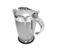 Generisch Pentola per salse con coperchio, thermos da 750 ml, beccuccio antigoccia, distributore di sciroppo isolato, per feste di famiglia, piccoli banchetti, buffet, cucina, ristorante, feste