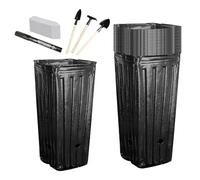 Generisch Pentole profonde | Forma profonda scavata | Con etichette, utensili, marcatori Serra Set di pentole altezza 20 cm | Per agrumi, cetrioli, peperoni, germinazione