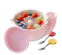 Generisch per bacche con funzione autorisciacquo, in ceramica | Ciotola per bacche per fragole, uso in cucina, riunioni di famiglia, picnic e campeggio