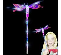 Generisch Per bambini, bastoncini per le fate per ragazze, asta giocattolo con luci a LED, principesse luminose, per bambini, divertente accessorio di scena per bambini, regalo per bambini, giocattolo