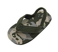 Generisch Per bambini e ragazzi Eva Scarpe da Spiaggia Flip Elastico Ragazze Sandali Estate con infantile regolabile Flops Cinghie Ragazze Sandali, Mimetico, 27 EU