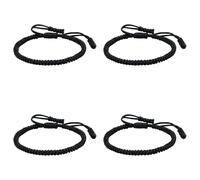 Generisch Per Bracciali Bracciale Rhodonite Gioielli Woven Rope Knot Braccialetti Per Mens Womens Nonna Polso Naturale Regalo Perline Anelli, One Size*4, Nankan Wire