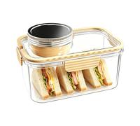 Generisch per insalata da viaggio, contenitore per il pranzo con bicchiere per condimenti, contenitore ermetico per alimenti, per vegetariani, uomini, studenti, viaggiatori, diete, ufficio