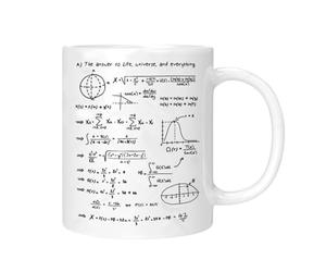 Generisch per matematica, 320 ml, in ceramica | Bicchiere in stile ingegneristico, tazza per bevande calde e fredde come tè, latte, tè al latte e