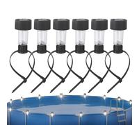 Generisch per piscine, 6 pezzi a energia solare, illuminazione come per la piscina | per il lato della piscina, il giardino, la terrazza, lo stagno, la spa