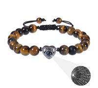 Generisch Per Polso Coppia Gioielli Coppie I Love You 1 Linguaggi Braccialetti Gioielli Per San Valentino Compleanno Blu Naturale Bracciale Argento Gioielli, Taglia unica, Cristallo artificiale