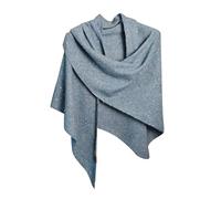 Generisch Per scarpe da donna asciugamani di lana con grandi sciarpe. Versatile per l'inverno caldo con paillettes, foulard triangolari, protezione per il collo, gilet per donna sciarpa rossa, Azzurro