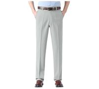 Generisch Performance Pants - Pantaloni da uomo alla moda, slim fit, elasticizzati, comodi, pratici, per il lavoro e il tempo libero, comodi pantaloni in tessuto, bianco, 3XL