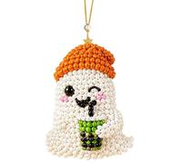Generisch Perline di Halloween: idee fai da te per feste per bambini, per realizzare bracciali, collane e gioielli (bianco, 7 cm)