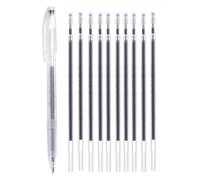 Generisch Perni scomparsi per cucire | Perni da ricamo per tessuto con 10 ricariche | Set di pennarelli Styloss e tessuto, cancellare con -, ricamo, trapunta,