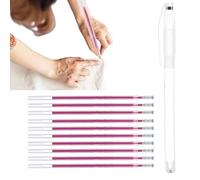 Generisch Perni scomparsi per cucire | Perni da ricamo per tessuto con 10 ricariche | Set di pennarelli Styloss e tessuto, cancellare con -, ricamo, trapunta,