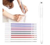 Generisch Perni scomparsi per cucire | Perni da ricamo per tessuto con 10 ricariche | Set di pennarelli Styloss e tessuto, cancellare con -, ricamo, trapunta,