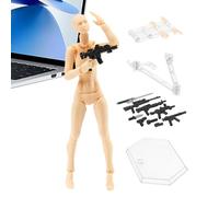 Generisch Personaggi d'azione articolati mobili - PVC Stop Motion Personaggi mobili | 5,12 x 10,83 pollici grande figura per arte, fotografia, multiuso, decorazione per la casa