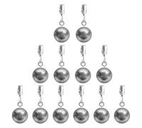 Generisch Pesi per tende, 12 pezzi, in acciaio inox, per feste, per esterni, picnic, sala da pranzo, cucina, terrazza, campeggio, doccia, matrimonio e