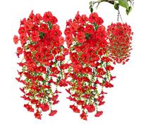 Generisch Petunia artificiale per vasi per piante da esterno, fiori artificiali naturali | piante artificiali sempre fiorite resistenti alle intemperie, per terrazze, vetrate, vasi da giardino