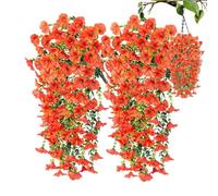 Generisch Petunia artificiali per esterni, 2 pezzi | Petunia finta decorazione per esterni, terrazza, giardino, cortile, balcone, matrimonio e festa