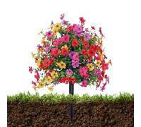 Generisch Piante artificiali per esterni per terrazzo | Cespugli primaverili realistici con spine - per esterni - per cortili, feste, feste, uffici, cancelli, giorno degli insegnanti