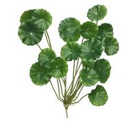 Generisch Piante artificiali, piante verdi a sette foglie, verde sbiadito, per acquari, soggiorno, camera da letto, appartamento, patio, balcone, terrazza, cortile
