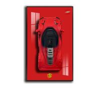 Generisch Piastra da parete per auto da corsa Lego Technic Ferrari Daytona SP3 42143, compatibile con auto Ferrari, regalo decorativo per adulti per gli amanti Lego