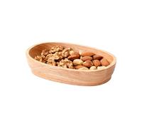 Generisch Piatto da portata a forma di barca, in legno massiccio a forma di barca, piccolo piatto da portata rustico, ciotola da portata per insalata, per pane, panini, salse, caramelle, pasti e
