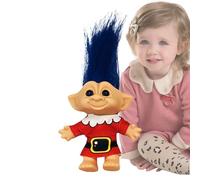 Generisch Piccole bambole troll, decorazione natalizia, piccola bambola, retrò, decorazione da scrivania, personaggi da collezione, divertente decorazione per adulti, cameretta dei bambini, soggiorno