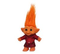 Generisch Piccole bambole troll natalizie, stile retrò, con simbolo della felicità, decorazione da scrivania, decorazione per le feste, per bambini, collezionisti e adulti
