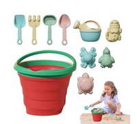 Generisch Piccoli Giocattoli di Sabbia da Viaggio | Attrezzi per Scavare con Pieghevole | scavo all'aperto per Bambini di età Compresa tra 3 + |, Piscina, Giardino, Campeggio, Gioco