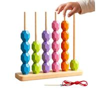 Generisch Pietre impilabili, pietre da gioco in legno, gioco di abbinamento dei colori per bambini - per il cerchio mattutino, asilo, scuola materna, scuola elementare e compleanno dei bambini