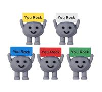 Generisch Pietre motivazionali con parole | 5 pezzi di pietre in miniatura - portatile dolce personale amico, collega, scuola degli insegnanti | Creativo Carrin Laptop Toing Stone Carin
