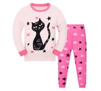 Generisch Pigiama a maniche lunghe per neonati, in morbido cotone con pantaloni comodi, top come biancheria da notte, RD2, 2-3 Jahre