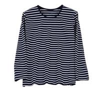 Generisch Pigiama da uomo a maniche lunghe, leggero, per il tempo libero, per la stagione più fresca, Blu marino, 4XL