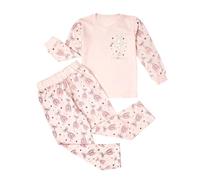 Generisch Pigiama in due pezzi con motivo balletto, in morbido cotone, per un comodo loungewear, elastico in vita, facile da pulire, per l'uso quotidiano, Rosa chiaro., 5-6 Anni