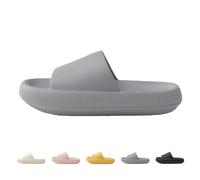 Generisch Pillow Slippers for Women and Men Cloud Comfort Non-Slip Slides - Extra Soft Thick Sole House Slippers for Shower, Gary., 42/43 EU