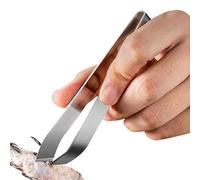 Generisch Pinza a spina di pesce in acciaio, strumento per rimuovere ossa e forfora, design a bocca piatta | Strumento sicuro per e la preparazione