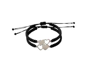 Generisch Placcato 8 Coppia 4 Ciondoli Braccialetto elegante fatto a mano, regolabile, ideale per tutti i giorni e come regalo. Placcato Colori Naturali Anelli