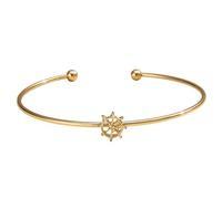 Generisch Placcato Perline In Acciaio Gioielli Hollow Wheel Metallo Bangle In Mm Valentin Bracciale, Taglia unica, Metallo