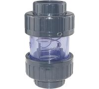 Generisch Plimat - Valvola di ritegno in PVC, trasparente, 50 mm