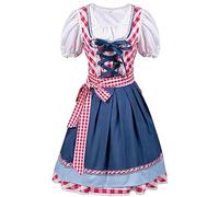 Generisch Plus Size Gothic Abbigliamento Donna 5XL Halloween Oktoberfest Vestito da Donna Body Body Costume da Palcoscenico 1 Vestito + 1 Top + 1 Top + 1 Top Tutti Siamo Tote Costume Cosplay, Colore