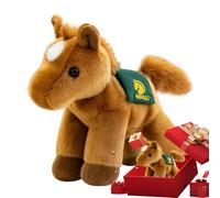 Generisch Plush Horse | Mascot Home Decor | 21 cm Gentle Adorable Soft Horse Toy Stuffed Doll, Value for Kids Friends Family Collectors Halloween Christmas, San Birthday