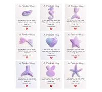 Generisch Pocket Hug Women, Inspirational Present Daughter, Heartwarming Message, Authentic Material, Motivational Charm Granddaughter for Holiday, Birthday, Children Day